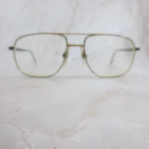 Luxottica Eyeglasses Frame Hector Women Gunpowdergold Aviator Metal Full Rim 135 - Picture 1 of 7