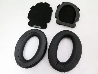 AUDIO123 Almohadillas de cuero para auriculares de aviación BOSE X A10 A20 negras nuevas