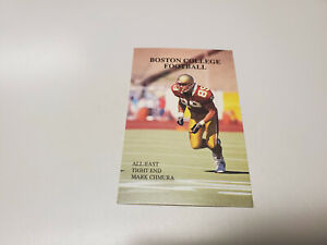 RS20 Boston College 1991 Football Pocket Schedule Card - Ticket Office