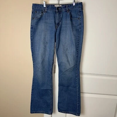 Pantalones de mezclilla Signature By Levi para mujer talla Misses 14 largos elásticos tiro bajo corte bootcut Foto 1 de 4