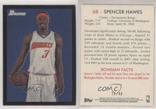 2009-10 Bowman '48 Black /48 Spencer Hawes (Gerald Wallace Pictured) #68