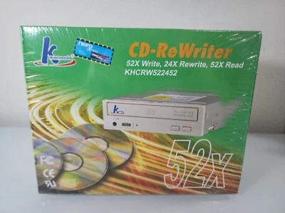 复古 K Hypermedia CD-ReWriter 52x24x52 KHCRW522452 Nero Express Burner  — 第 1/4 张图片