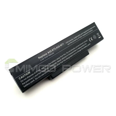 Batería 9 celdas para Asus A72 A72D A73 K72 K73 N71 N73 X72 X77J X7C A32-K72 A32-N71 Foto 1 de 4