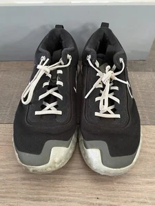 NIKE AIR DIAMOND VARSITY TURF DZ0502-002 Black Lace Up Trainers Size UK 10.5 - Picture 1 of 6