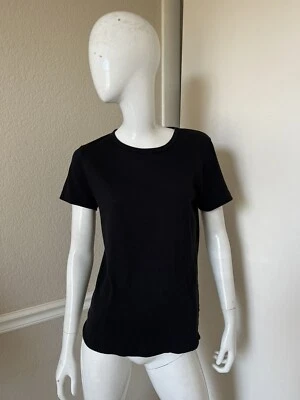 JENNI KAYNE Black 100% Cotton Crewneck S/S T-Shirt Sz M - Image 1 of 4