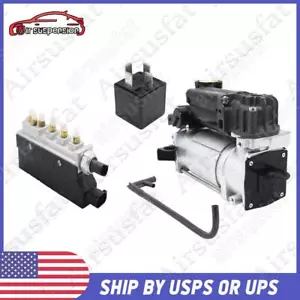 Air Suspension Compressor Pump + Relay+ Valve Block For Mercedes W220 S430 ⭐⭐⭐⭐⭐ - Picture 1 of 10