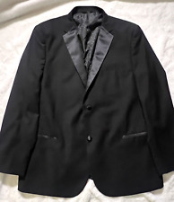 CARAVELLI Men's Black Tuxedo jacket Sportscoat Blazer Oxford 2B 48L 43W Brand