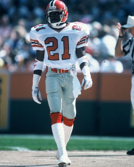 1989 DEION SANDERS Atlanta Falcons FOOTBALL ACTION Glossy Photo 8x10 PICTURE - Image 1 of 1