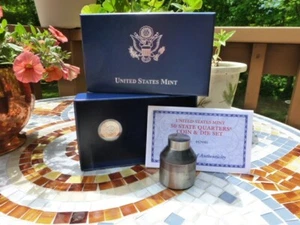 2008 P U.S. MINT DIE SET, ALASKA'S STATE QUARTER EARLY STAMPING. WITH COA. - Picture 1 of 6