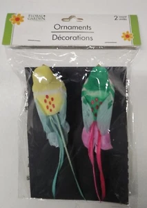 Mini Artificial Fake Decorative Birds Home Garden Decor for Crafts 2 Pack - Picture 1 of 2