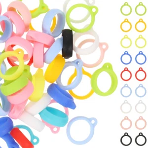 50 Pcs Hanging Rope Anti-loss Silicone Ring Man Phone Universal Lost Lanyard - Photo 1 sur 12