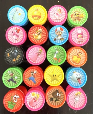 Selos autocolantes de Super Mario Brothers, Nintendo, lote de 20, Party Favor, NOVO - Imagem 1 de 2