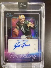 2022 Panini One Brett Favre Presenting On Card Auto Jersey#’d 4/10 NFL Packers