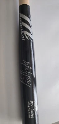 Jose Abreu Signed Game Model Bat 2014 Rookie Roy Season Auto Mlb COA Mvp Allstar - Image 1 of 4