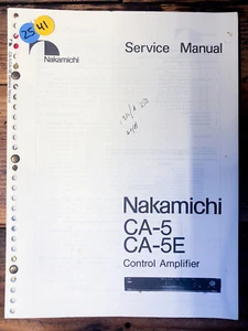 Nakamichi CA-5 CA-5E Control Amplifier Service Manual *Original* - Picture 1 of 1