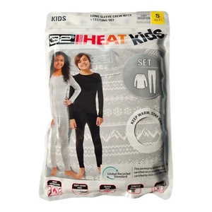32 Degrees Heat Kids Thermal Set Grey Long Sleeve Shirt Leggings Size Small 6/7 - Picture 1 of 4
