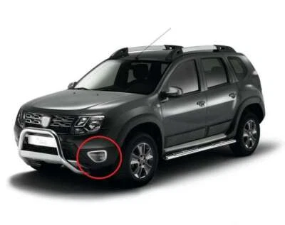 ORIGINAL DACIA DUSTER I NEBELSCHEINWERFER BLENDEN RINGE SILBER | BJ 2010-2018 - Bild 1 von 4