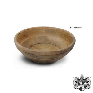 Cuenco de madera medieval de alta resistencia de 5" - Imagen 1 de 1