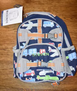 Pottery Barn Kids Mackenzie Mini Backpack Navy Transportation NWT Steven - Picture 1 of 2