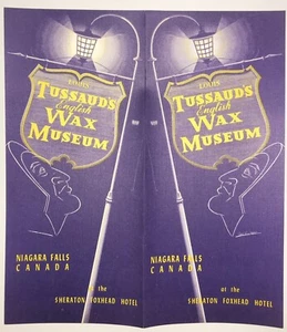Louis Tussaud's English Wax Museum Brochure Pamphlet Niagara Falls Canada VTG NM - Picture 1 of 2