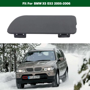 Right Front Bumper Tow Hook Cover Trailer Hitch Cap Lid For BMW E53 X5 2005-2006 - Foto 1 di 5