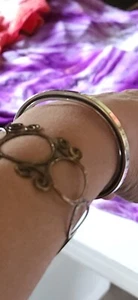 Old Rare Early ED LEVIN STER BENN VT 26g 925 Sterling Silver 6.5" Cuff Bracelet - Picture 1 of 22