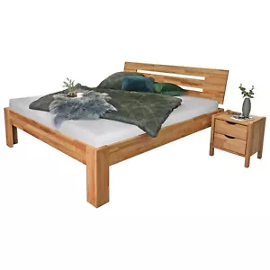 Bett Massivholzbett Bettgestell Buche massiv Natur geölt - Bild 1 von 7