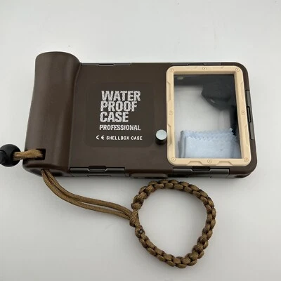 Funda impermeable para teléfono de buceo Shellbox cubierta para cámara submarina para iPhone Samsung Foto 1 de 4