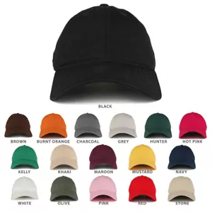 Low Profile Vintage Washed Cotton Baseball Cap Plain Dad Hat - FREE SHIPPING - Picture 1 of 52