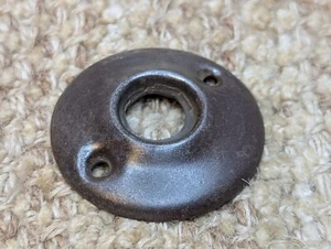 1 7/8" Antique Steel Rosette Escutcheon For Door Knob - Picture 1 of 8