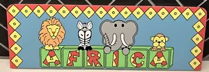 Avon Kinder Afrika Dschungel Tiere Wanddekor Brandneu im Karton - Bild 1 von 3