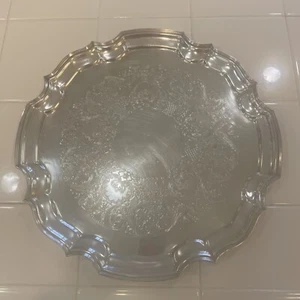 Vintage Rare Barbour 6487 / 14 Silverplate Ornate Tray, 14.25”x14.25” - Picture 1 of 6