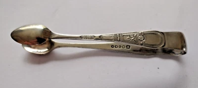 Pinzas antiguas de azúcar plateadas Foto 1 de 4