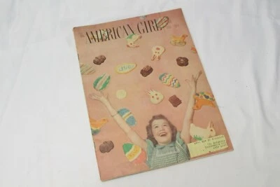 American Girl Magazine April 1955 Fashion Dress Ads Stories Foto 1 de 4
