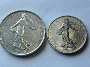 1961 5 Francs (Silver .835) - 1 Franc - France - KM926/KM925.1 - excellent - Picture 1 of 8