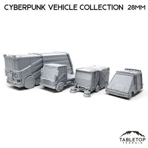 Cyberpunk Vehicle Collection - Tabletop Terrain Wargaming Terrain - Picture 1 of 10