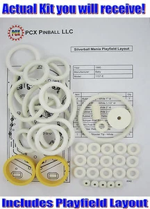 1980 Bally Silverball Mania Pinball Machine Rubber Ring Kit - Picture 1 of 2
