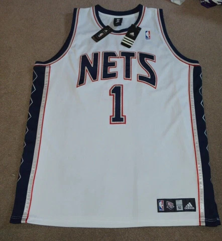 New Jersey Nets adidas Authentic Jersey Sz 52 Custom Name Cover