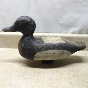 Bluebill Vintage Funzionante Duck Decoy Legno Massello, Tack Eyes, 14,5" - Foto 1 di 13