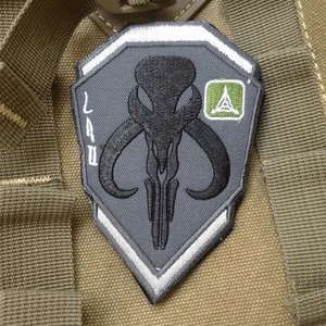 STAR WARS BOBA HUNTER EMBROIDERED USA ARMY TACTICAL Hook & Loop PATCH - Picture 1 of 6