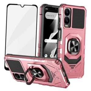 Case for Cricket Icon 6, Icon 6 Ring Kickstand & Screen Protector & Rose Gold - Picture 1 of 7