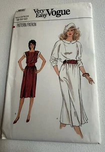 Vogue 8543 Sewing Pattern Size 8-10-12 Very Easy Dress Uncut Vintage - Picture 1 of 3