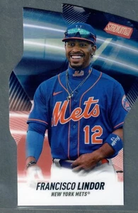2022 Topps Stadium Club Francisco Lindor Triumvirates Die Cut Red Mets SP - Imagen 1 de 2