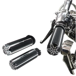 1" Handle Bar Hand Grips Electronic Throttle For Harley Street Glide FLHX FLHT - Picture 1 of 6