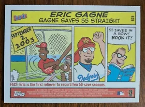 ERIC GAGNE, 2004 TOPPS BAZOOKA COMIC #BC9, SAVES 55 STRAIGHT - Picture 1 of 1