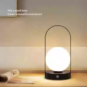 Portable Cordless LED Desk Lamp /3-Levels Brightness Bedside Nightstand-Black - Picture 1 of 8