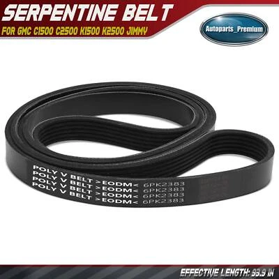93.9 in Serpentine Belt for GMC C1500 C2500 K1500 K2500 Suburban Yukon Acadia - Image 1 of 4