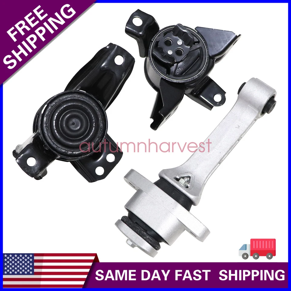 Pack (3) Engine Motor Mounts & Automatic Trans Mount Kit Fits Kia Sedona 15-2021 - Image 1 of 4