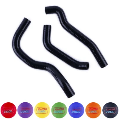 Para 1987-2007 KAWASAKI KLR 650 KLR650 Silicona Radiador Refrigerante Mangueras Tubo Negro Foto 1 de 4