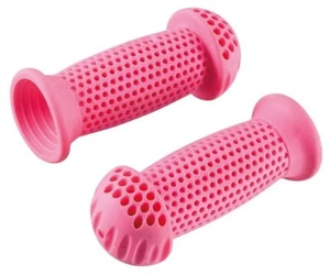 700122 COPPIA MANOPOLE per BICICLETTA Bimbo Ø22mm rosa - Foto 1 di 1